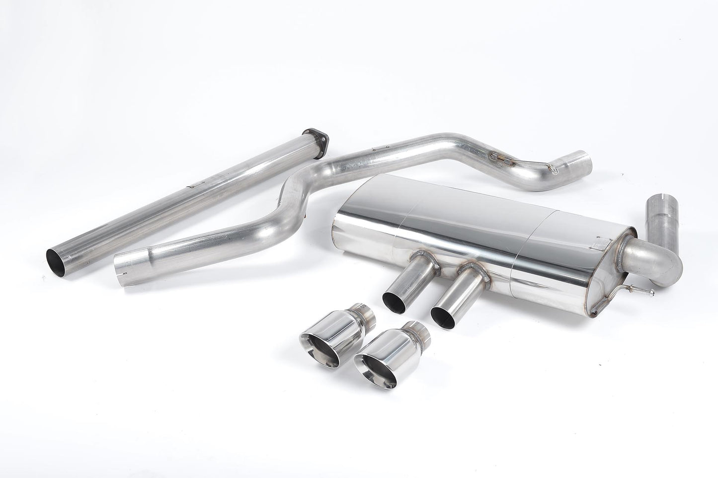 Ford Focus MK3 ST 5 door Hatchback - Non-Resonated (Louder) Cat-Back Exhaust System with Polished Tips
