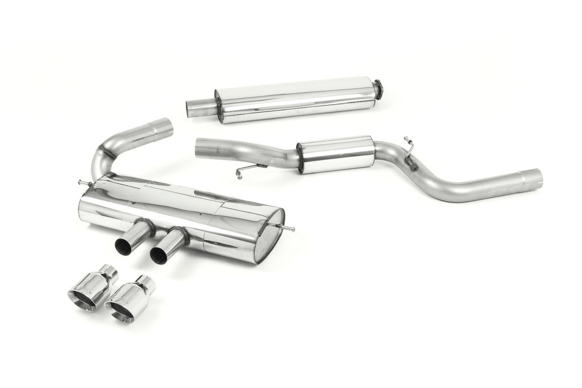Ford Focus MK3 ST 5 door Hatchback - Resonated (Quieter) Cat-Back Exhaust System with Polished Tips