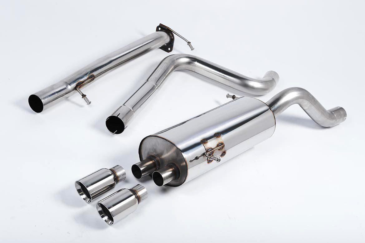 Ford Fiesta MK7/7.5 ST 1.6 - Non-Resonated (Louder) Cat-Back Race Exhaust System with Polished Tips