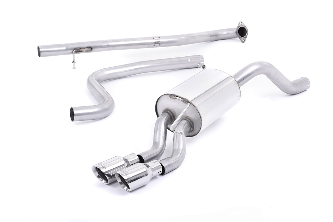 Ford Fiesta MK7/7.5 Ecoboost 1.0T - Non-Resonated (Louder) Cat-Back Exhaust System with Polished Tips