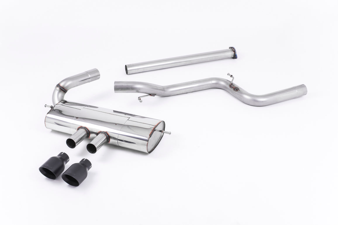 Ford Focus MK3 ST 5 door Hatchback - Non-Resonated (Louder) Cat-Back Exhaust System with Black Velvet Tips