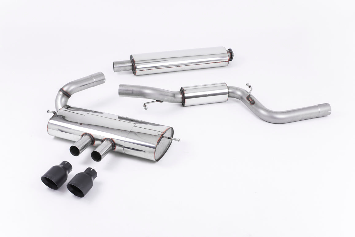 Ford Focus MK3 ST 5 door Hatchback - Resonated (Quieter) Cat-Back Exhaust System with Black Velvet Tips