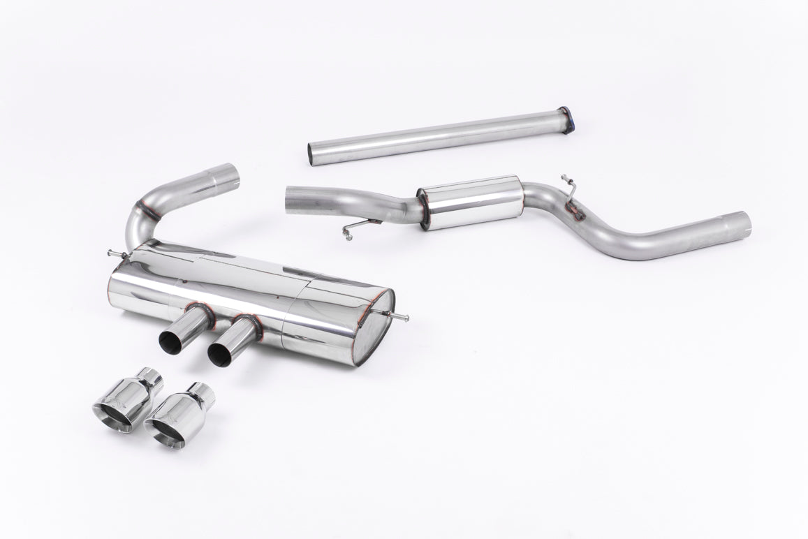 Ford Focus MK3 ST 5 door Hatchback - Part Resonated Cat-Back Exhaust System with Polished Tips