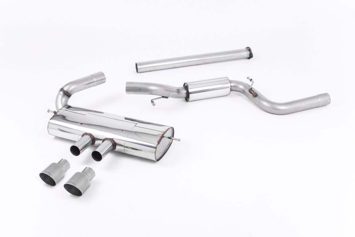Ford Focus MK3 ST 5 door Hatchback - Part Resonated Cat-Back Exhaust System with Titanium Tips