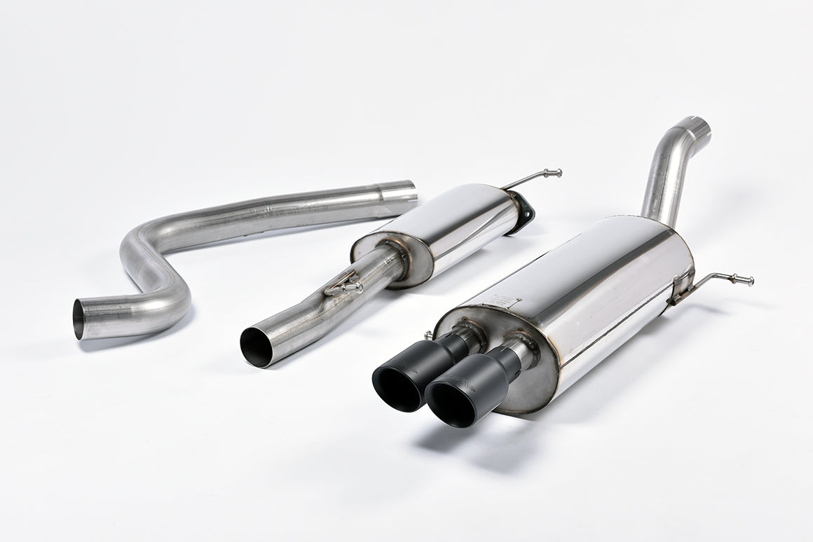 Ford Fiesta MK7/7.5 ST 1.6 - Resonated (Quieter) Cat-Back Race Exhaust System with Cerakote Black Tips