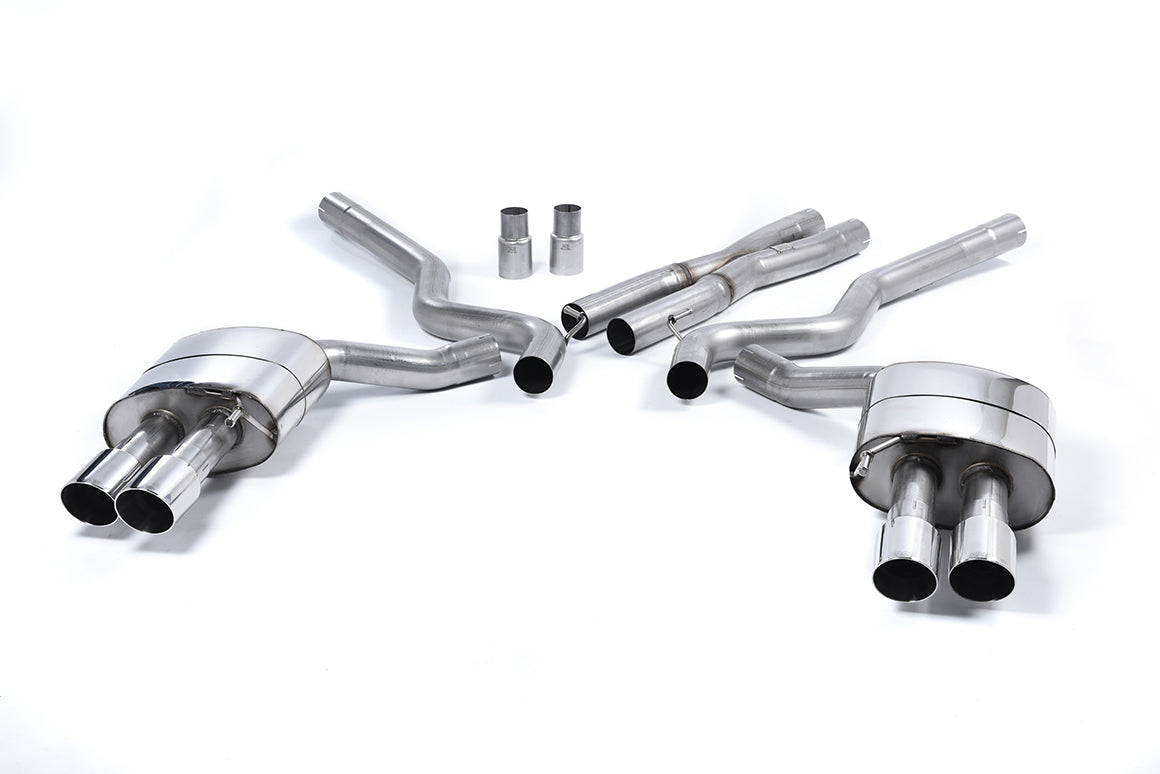 Ford Mustang 5.0 V8 GT (Fastback) - Non-Resonated Cat-Back Exhaust System (For Roush Valance)