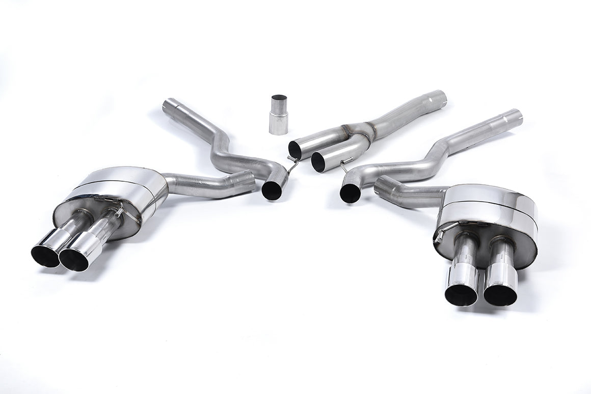 Milltek Exhaust Ford Mustang 2.3 Ecoboost (Fastback) Cat Back Exhaust System Resonated Quad Polish Tips SSXFD182 - TMC Motorsport