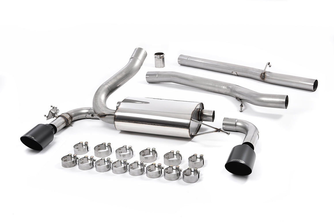 Milltek Exhaust Ford Focus RS MK3 2.3 Ecoboost 4wd 5 Door Cat Back Exhaust System Non Resonated Black Tips SSXFD184 - TMC Motorsport