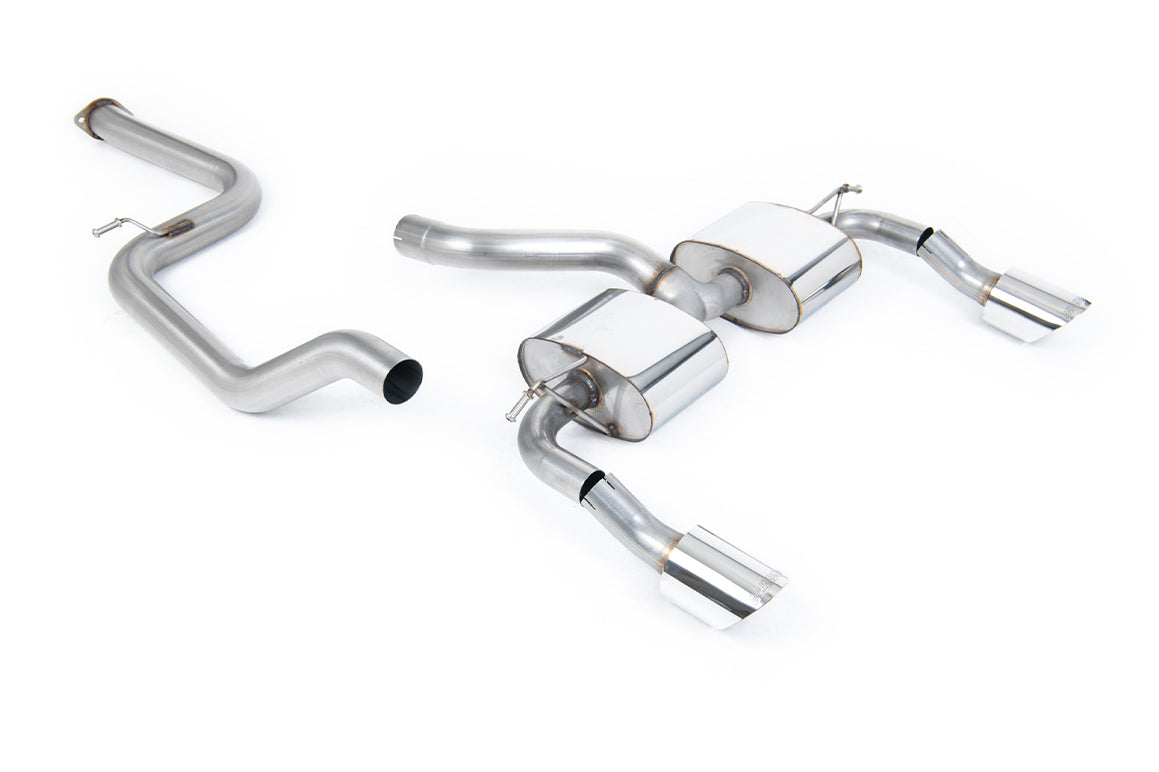 Ford Focus MK2 RS - Non Resonated (Louder) Race Cat-Back Exhaust System with DTM Polished Trims