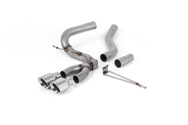 Ford Focus MK3 ST Diesel - Cat-Back Exhaust System with Polished GT-100 Trims