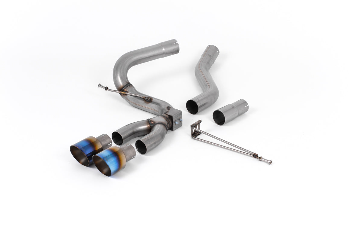 Ford Focus MK3 ST Diesel - Cat-Back Exhaust System with Burnt Titanium GT-100 Trims