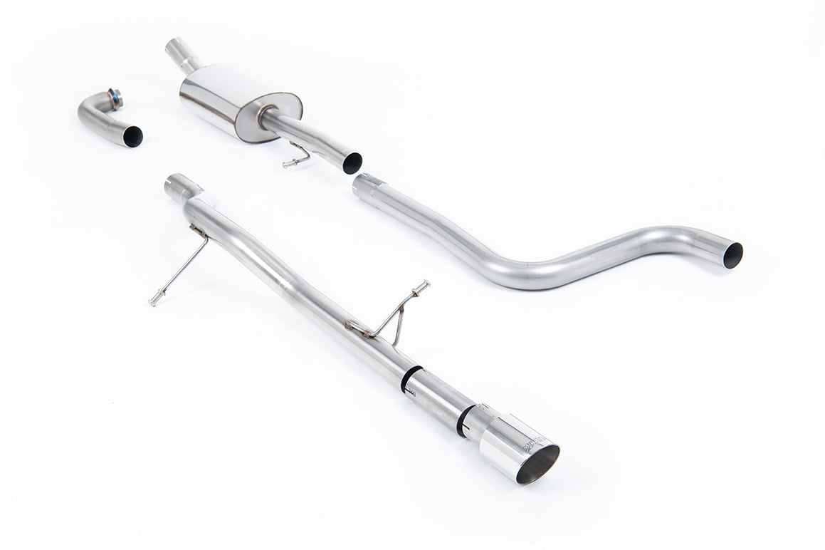 Ford Fiesta MK8 1.0T ST Line (Non GPF Models) - Non-Resonated (Louder) Cat-Back Exhaust System with GT-90 Polished Trim
