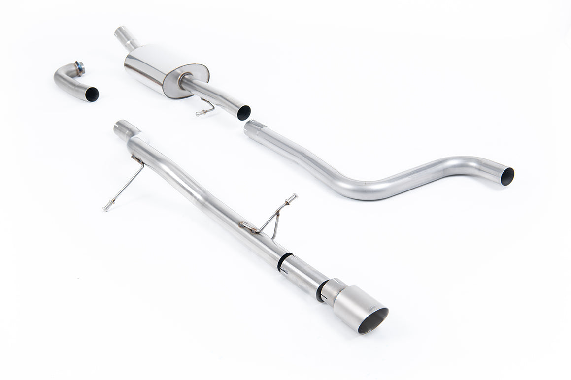 Ford Fiesta MK8 1.0T ST Line (Non GPF Models) - Non-Resonated (Louder) Cat-Back Exhaust System with GT-90 Titanium Trims