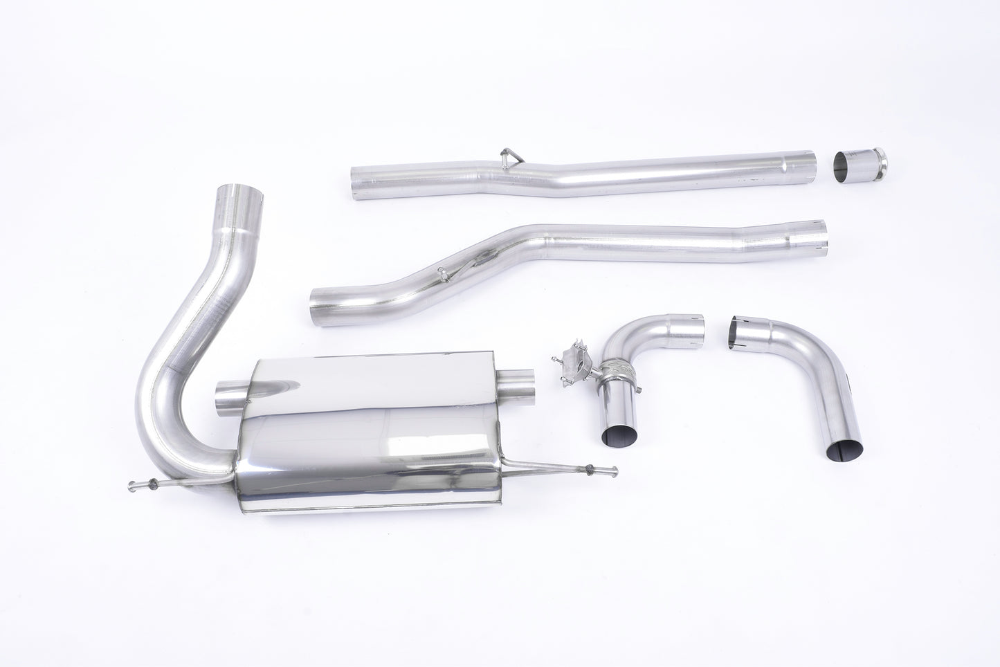 Ford Focus MK3 RS - Non-Resonated (Louder) Cat-Back Exhaust System with Carbon Jet-115 Trims