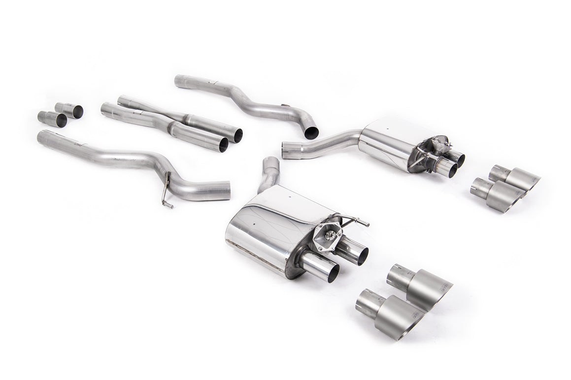 Ford Mustang 5.0 V8 GT (Fastback - Facelift) - Cat-Back Exhaust System with Titanium GT-100 Trims
