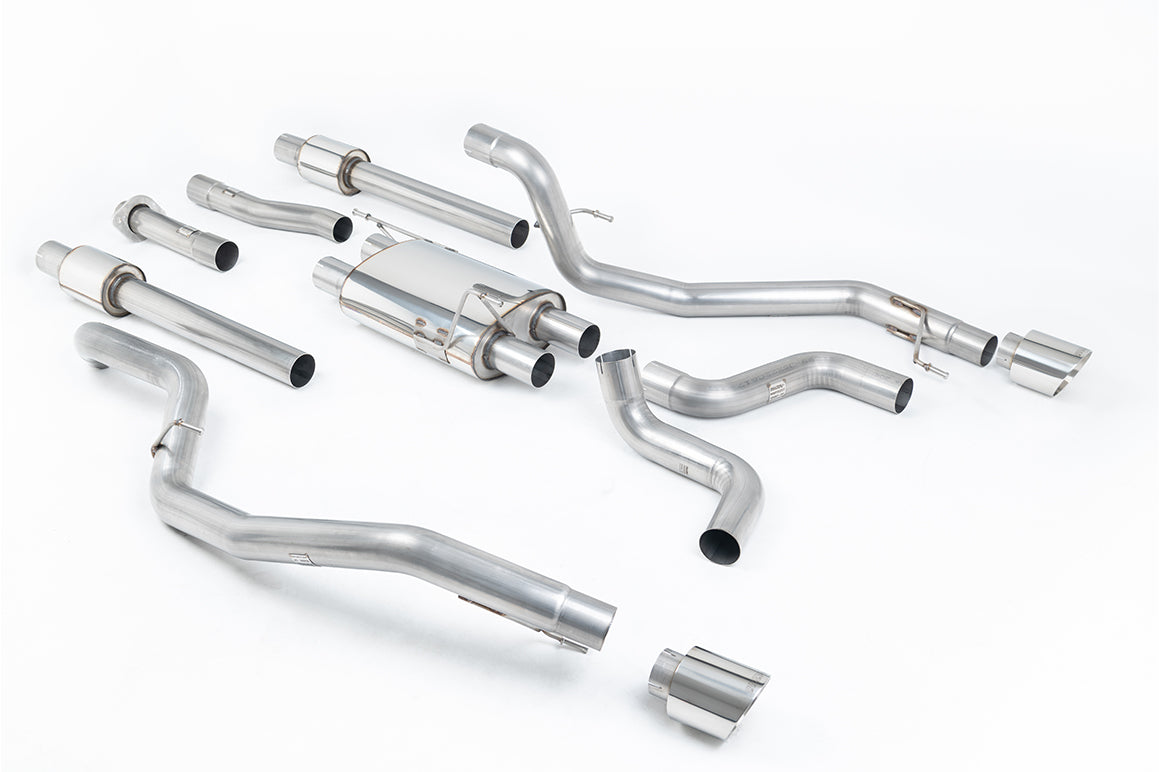 Ford F150 Raptor V6 Supercab (Gen 2) - Cat-Back Exhaust System with GT-115 Polished Trims