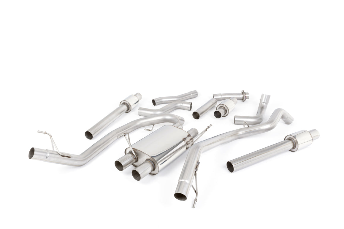 Ford F150 Raptor V6 Supercrew (Gen 2) - Cat-Back Exhaust System with GT-115 Cerakote Black Trims