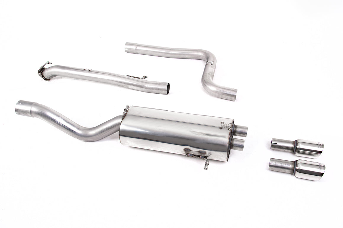 Ford Fiesta MK7 ST 1.6 - Non-Resonated (Louder) Cat-Back Exhaust System with with GT-80 Polished Trims