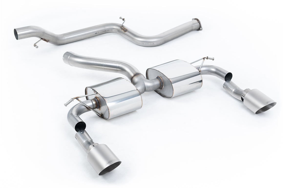 Ford Focus MK2 RS - Non-Resonated (Louder) Cat-Back Exhaust System with Titanium GT-115 Trims
