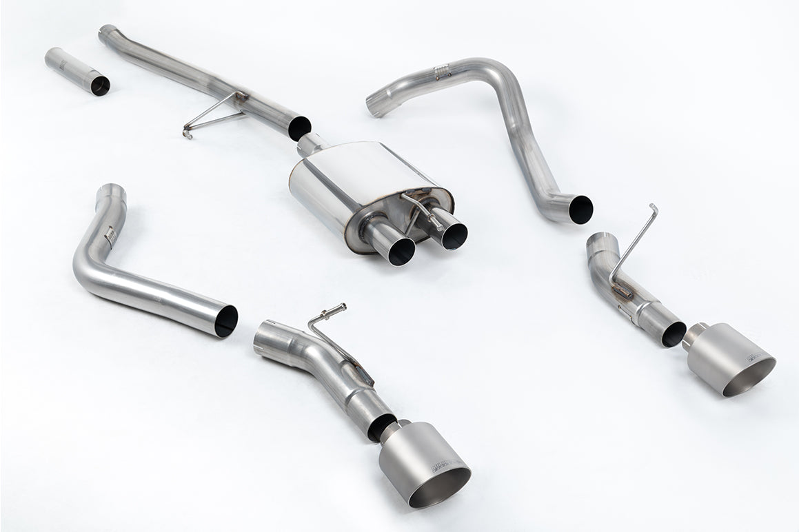 Jeep Gladiator 3.6 V6 - Side Exit Cat Back with GT-115 Brushed Titanium Tips