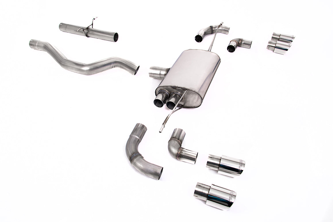 Land Rover Defender 90 2.0L I4 P300/P400e - OPF/GPF Back System Non Resonated (Louder) with GT-90 Polished Trims
