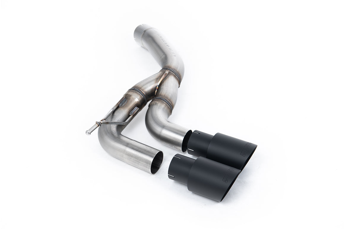 Land Rover Defender D200/250/300 90,110,130 (Diesel Models) - Rear Silencer With Twin GT-90 Cerakote Black Trims