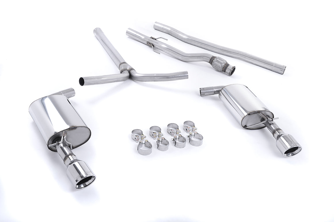 Mini Cooper S R55 Clubman - Non-Resonated (Louder) Cat-Back Exhaust System with Polished Dual JET Trims