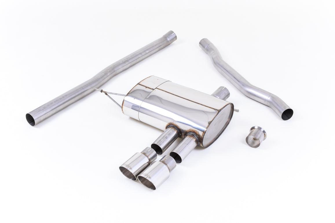 Mini Cooper S F56 - Non-Resonated (Louder) Cat-Back Exhaust System with Polished Tips