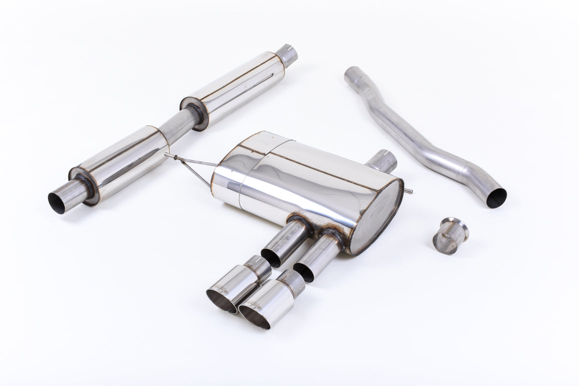 Mini Cooper S F56 - Resonated (Quieter) Cat-Back Exhaust System with Polished Tips