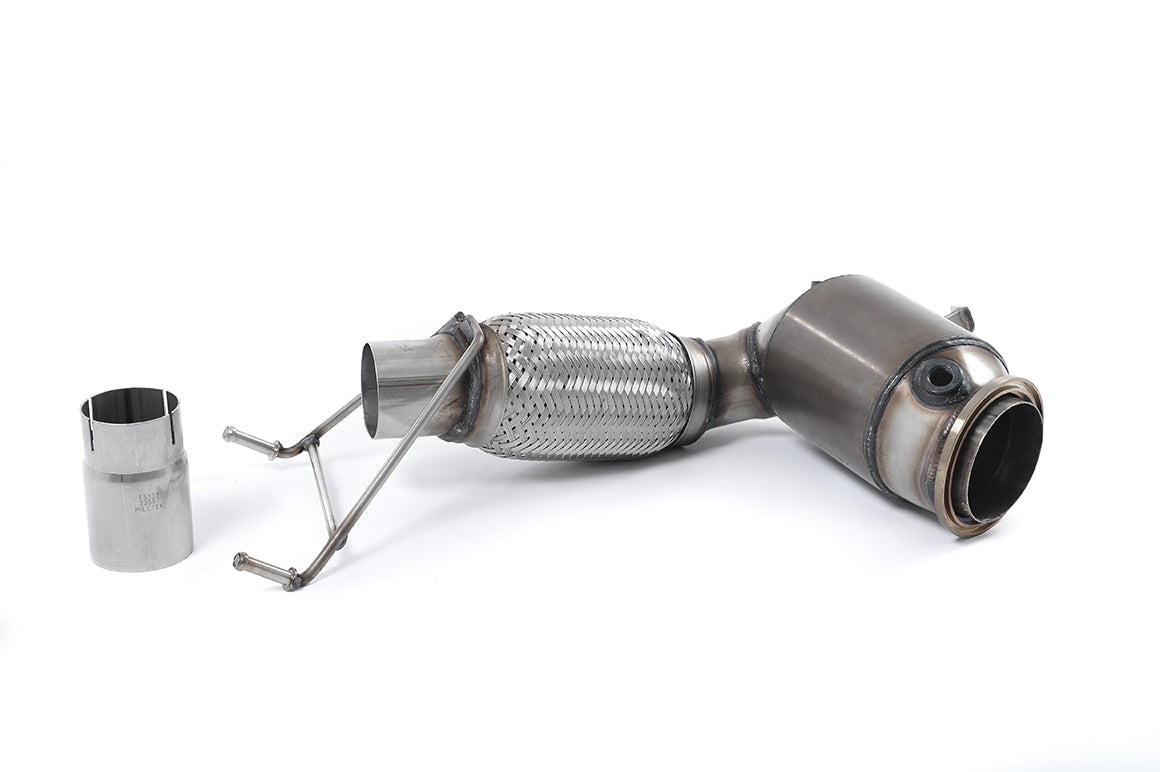 Milltek Exhaust New Mini MK3 (F56) COOPER 1.5T Large Bore Downpipe and Hi-Flow Sports Cat SSXM418 - TMC Motorsport