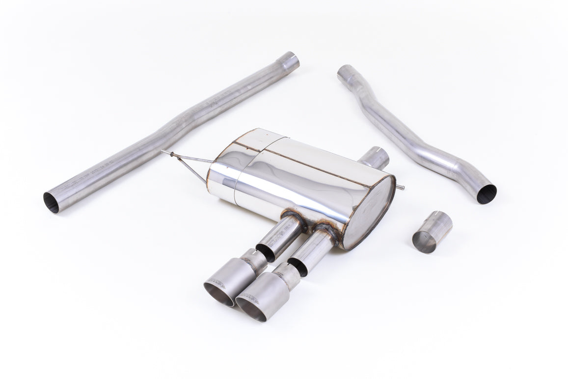 Mini Cooper S F56 - Non-Resonated (Louder) Cat-Back Exhaust System with Titanium Tips