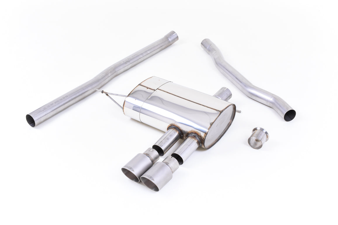 Mini Cooper S F56 - Non-Resonated (Louder) Cat-Back Exhaust System with Titanium Tips