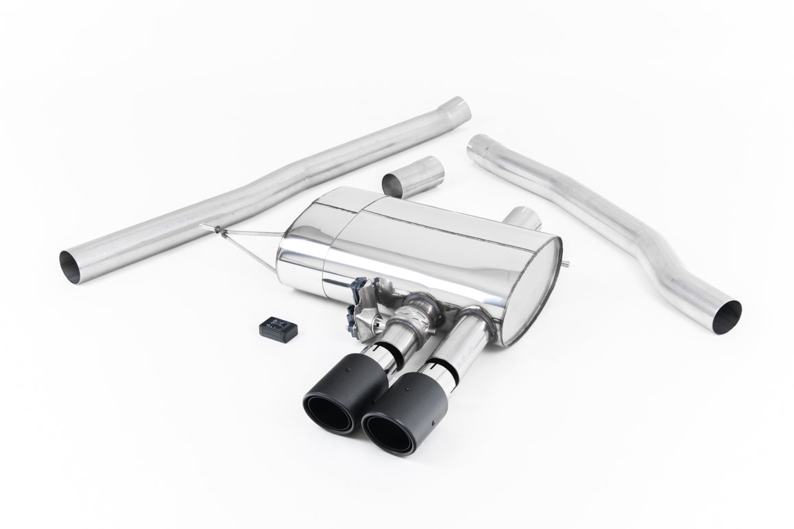 Mini Cooper S F56 - Valved & Non-Resonated (Louder) Cat-Back Exhaust System with Carbon Fibre Tips