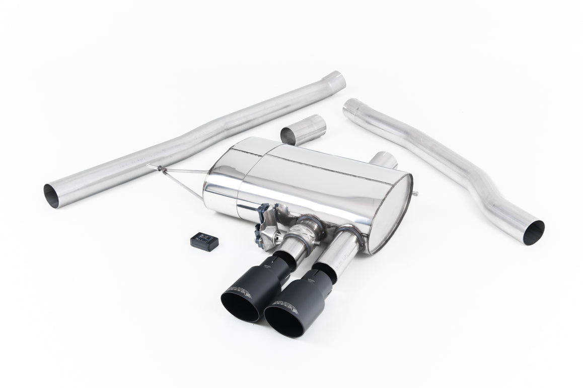 Mini Cooper S F56 - Valved & Non-Resonated (Louder) Cat-Back Exhaust System with Cerakote Black Tips