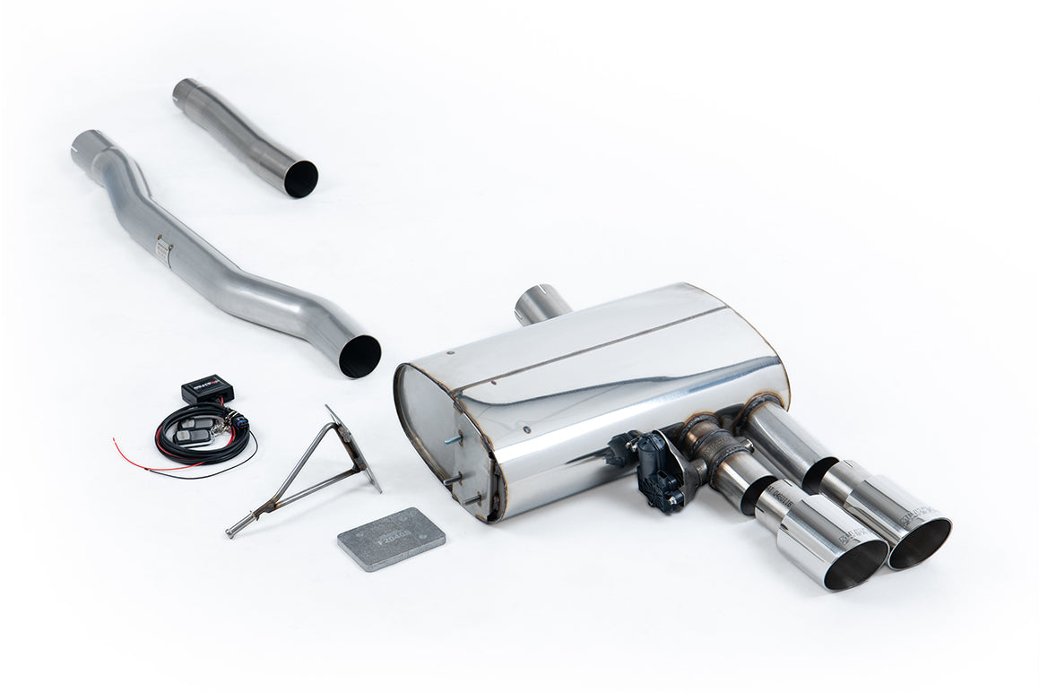 Mini Cooper S F56 (LCI Only) - Valved GPF/OPF Back with Polished GT-90 Trims