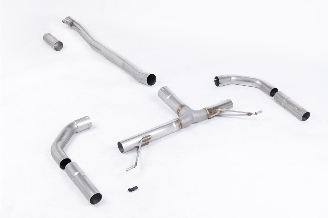 Milltek Front Pipe-back - Front Resonator Back - Race & Non-Valved (Loudest) - Connects to OE Tailpipes - CLA-Class - CLA35 AMG 2.0 Turbo Coupe & Shooting Brake (Non-OPF/GPF Models) - 2019 - - TMC Motorsport