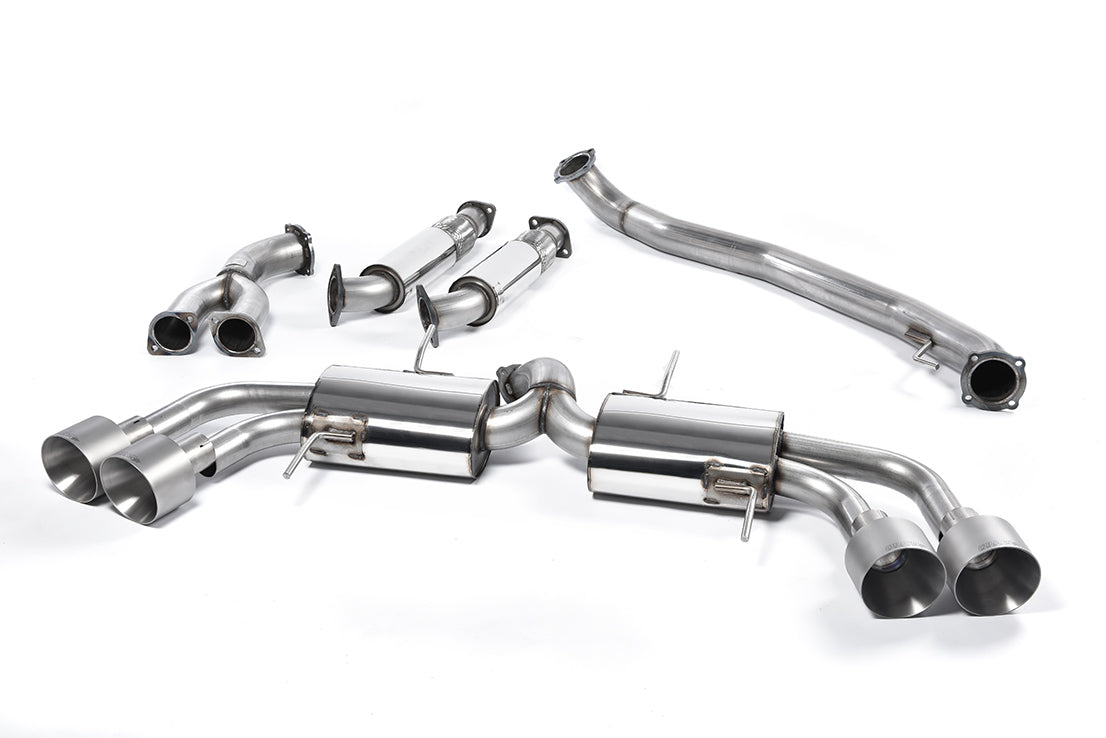 Nissan GT-R R35 - Primary Cat-Back 90MM Exhaust Systems with Titanium Tips