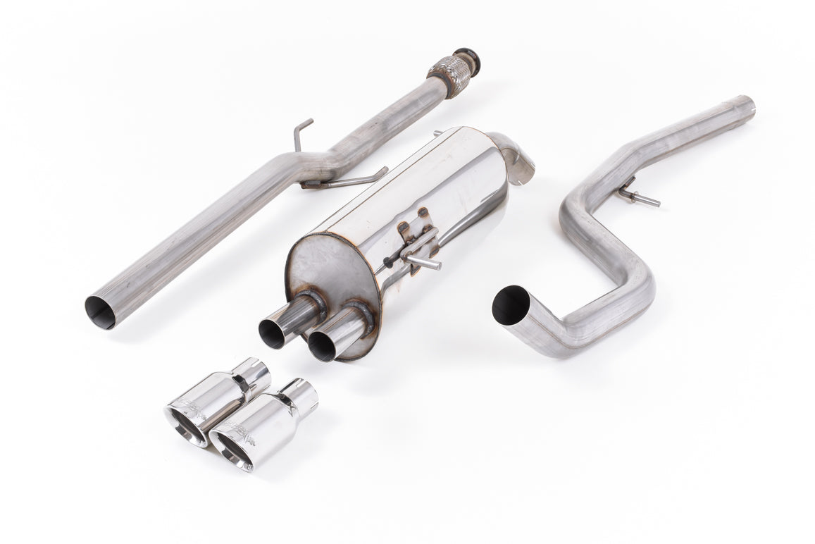 Peugeot 208 GTi - Non-Resonated (Louder) Cat-Back Exhaust System with Polished Trims