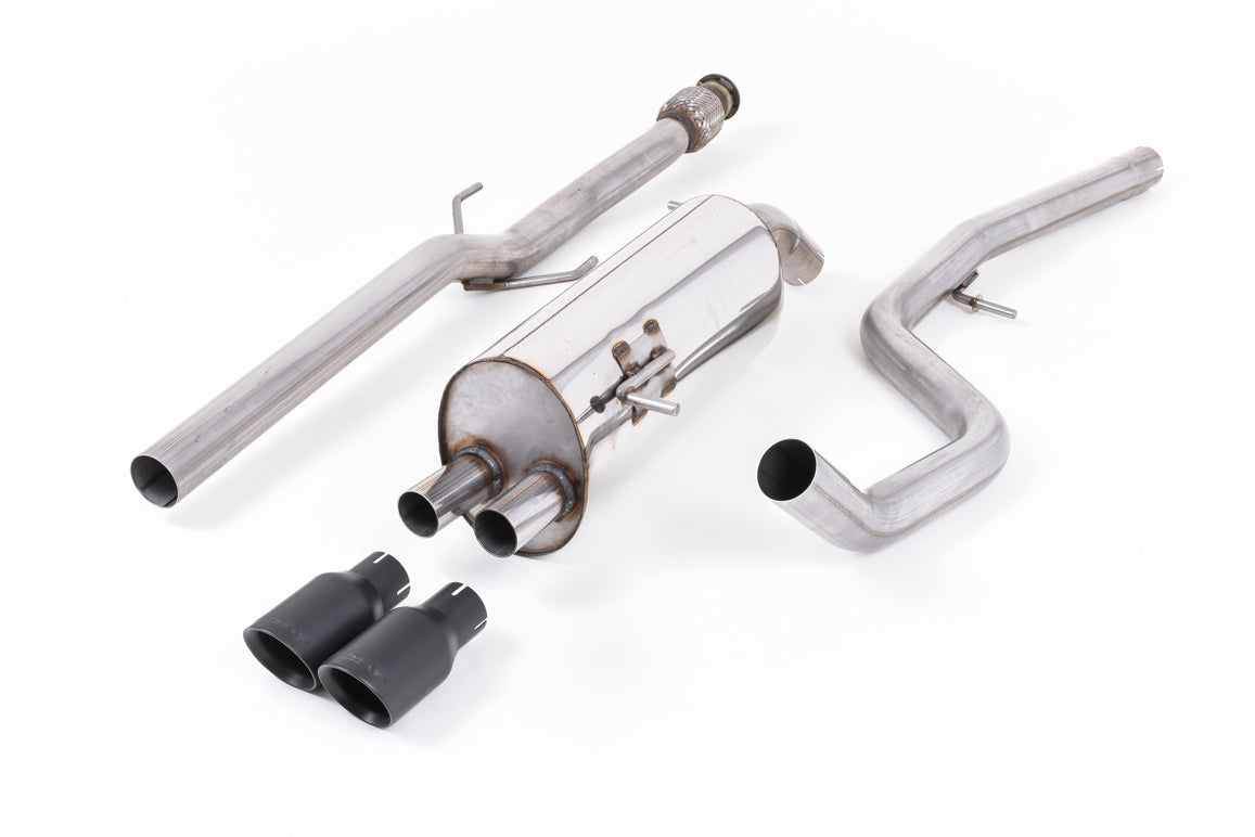 Peugeot 208 GTi - Non-Resonated (Louder) Cat-Back Exhaust System with Cerakote Black Trims