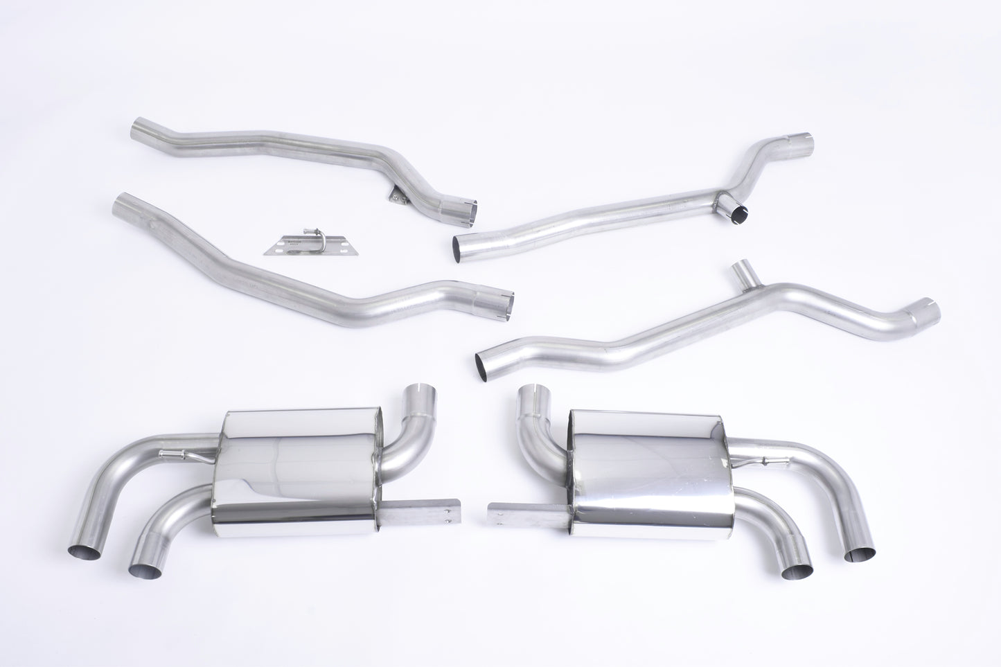 Porsche Cayenne 958 Turbo V8 (Pre-Facelift) - Non-Resonated (Louder) Cat-Back Exhaust System - Uses OE Trims
