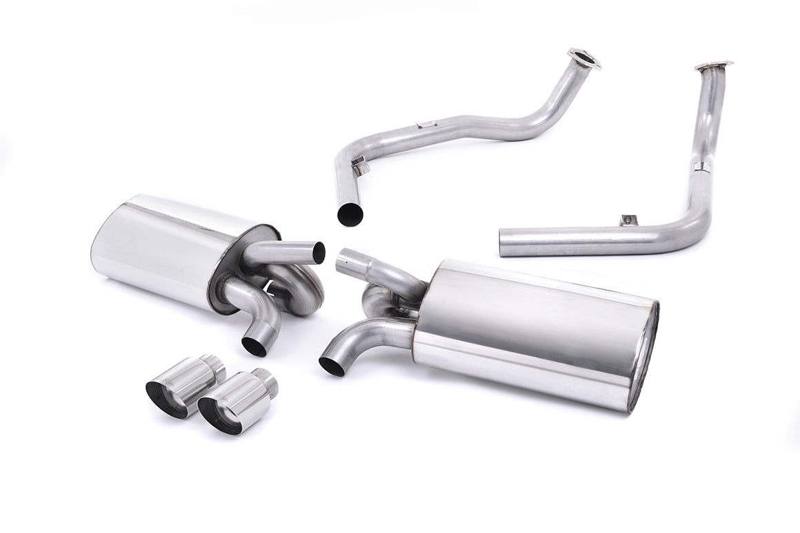 Porsche 987 S 3.4 Boxter/Cayman (Gen 2) - Non-Resonated (Louder) Cat-Back Exhaust System with Polished Trims