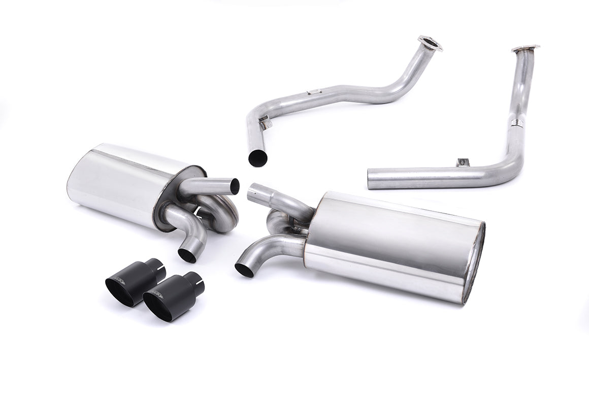 Porsche 987 S 3.2 Boxter/Cayman (Gen 1) - Cat-Back Exhaust System with Cerakote Black Trims