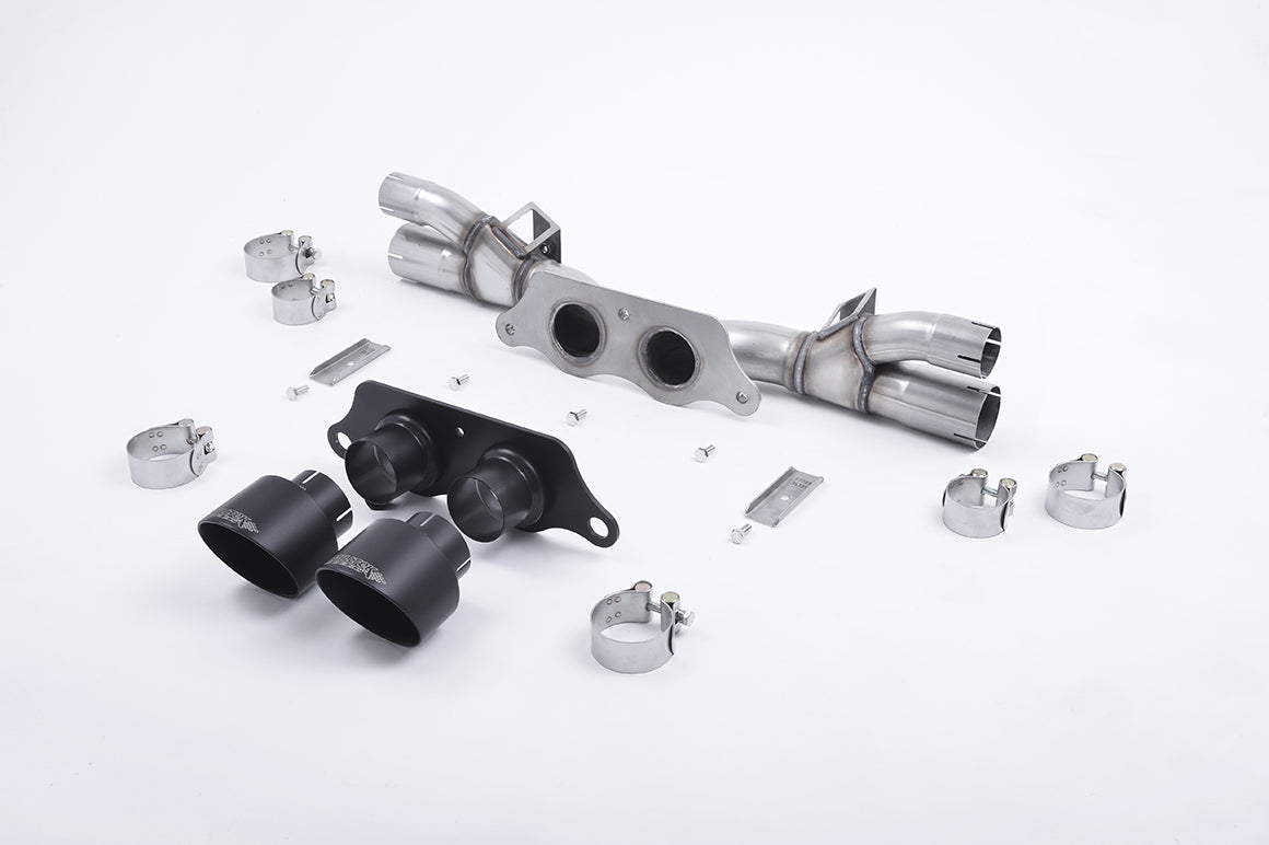 Porsche 991.1/991.2 GT3 & GT3 RS - Cat-Back Exhaust System with Cerakote Black GT-100 Trims