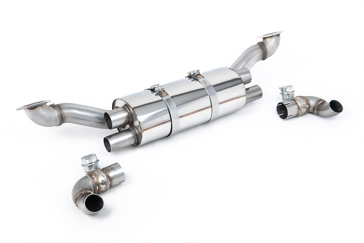 Porsche 911 991.1 3.8L - Rear Silencer Fits to OE Side Silencers and with OE Tips