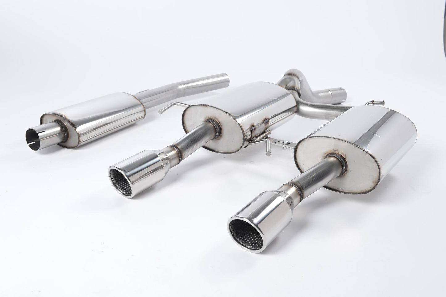 Renault Clio 182 2.0 16V - Resonated (Quieter) Cat-Back Exhaust System with Dual Polished Trims