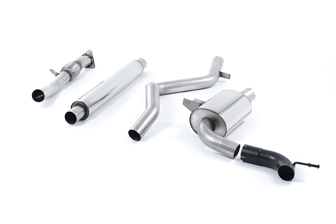 Renault Megane Renaultsport II (Cup, Trophy/Trophy R) - Resonated (Quieter) Cat-Back Exhaust System - Uses OE Tip