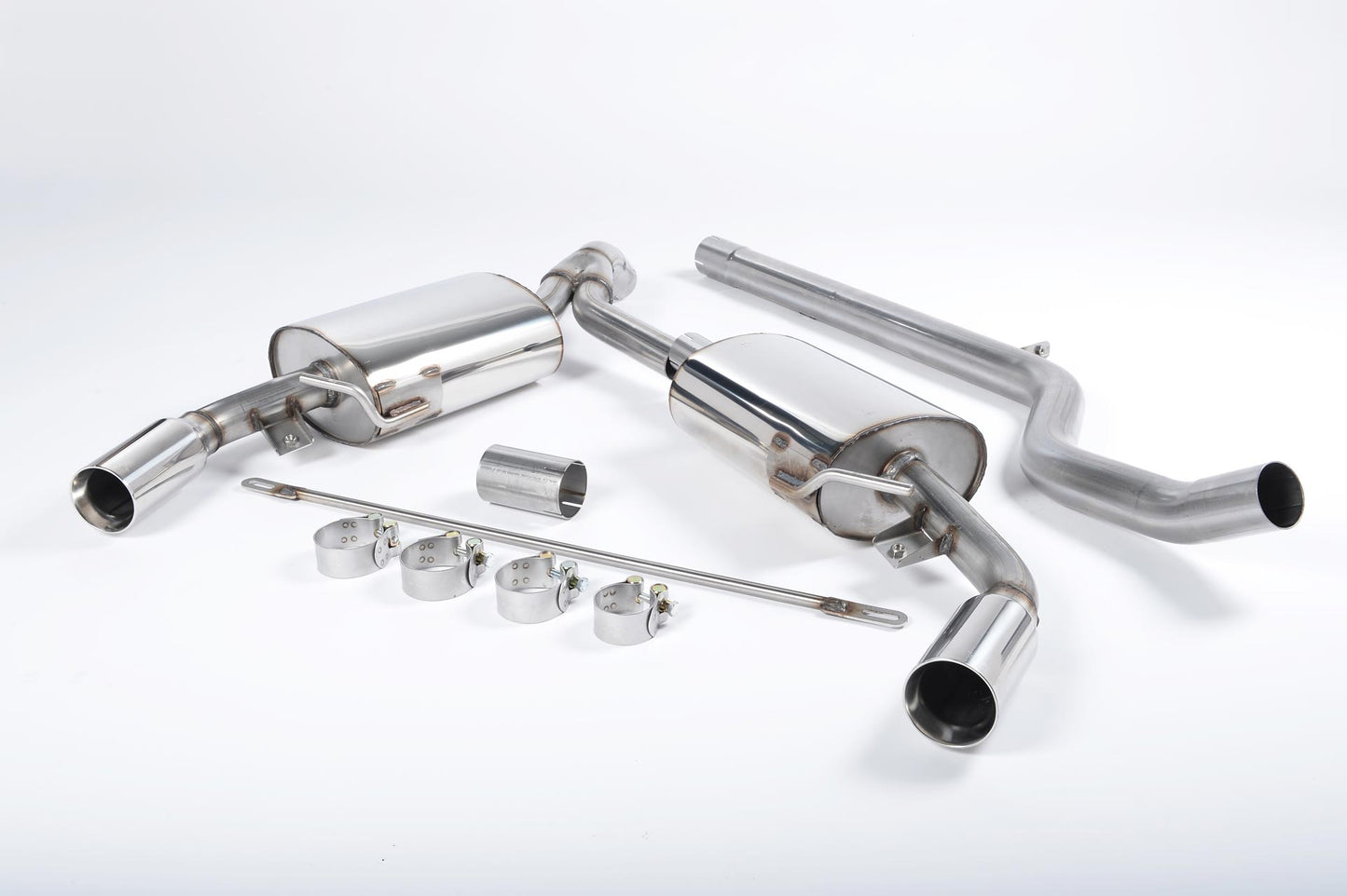 Renault Clio 197 2.0 16V - Non-Resonated (Louder) Cat-Back Exhaust System with Polished Trims