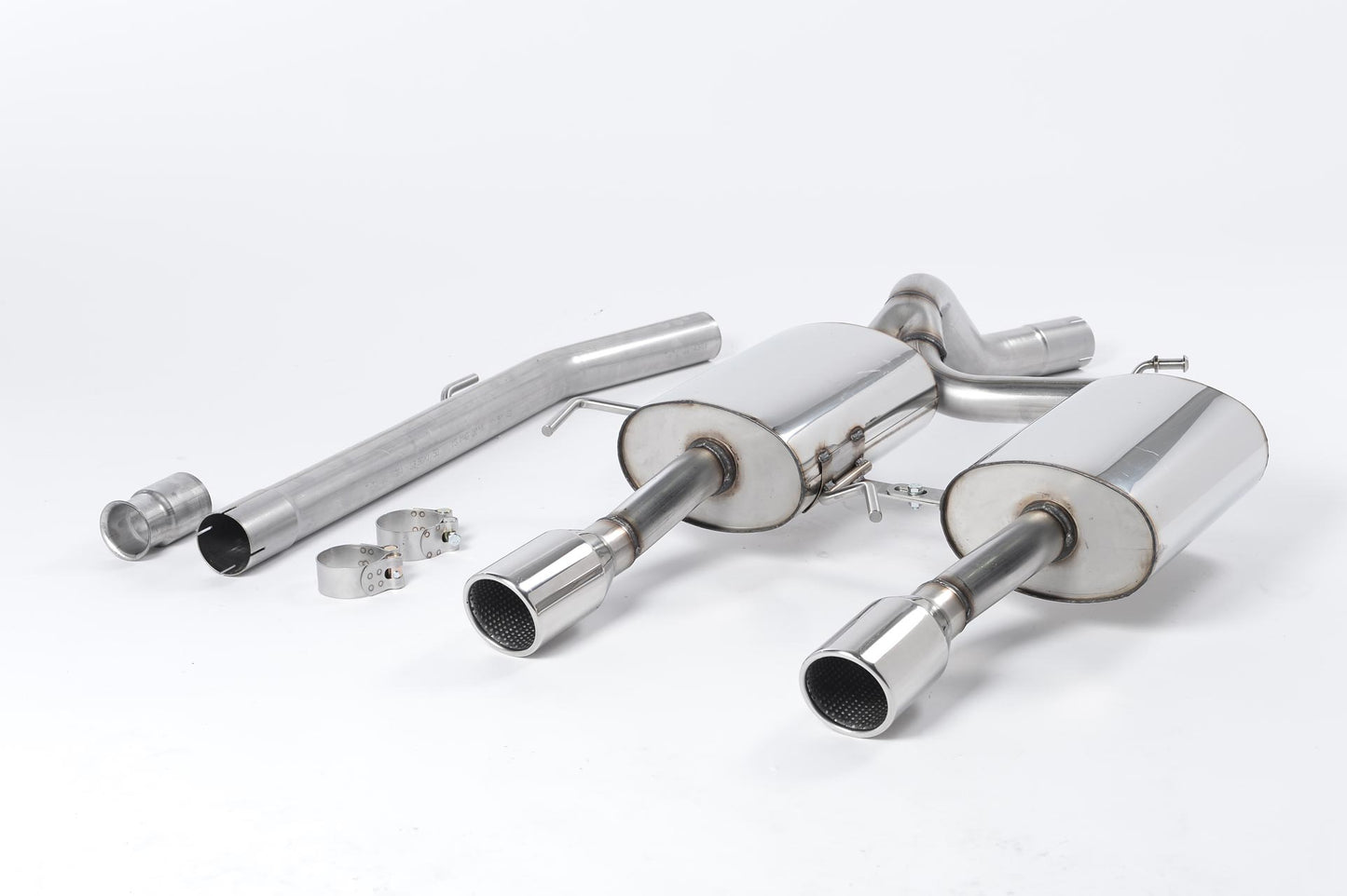 Renault Clio 182 2.0 16V - Non-Resonated (Louder) Cat-Back Exhaust System with Dual Polished Trims