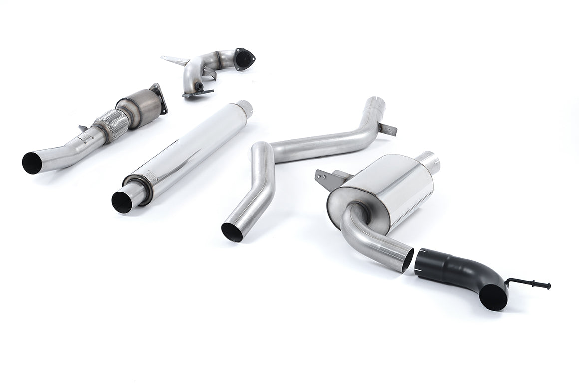 Renault Megane Renaultsport II (Cup, Trophy/Trophy R) - Resonated (Quieter) Turbo-Back Exhaust System with Hi-Flow Sports Catalyst - Uses OE Tip