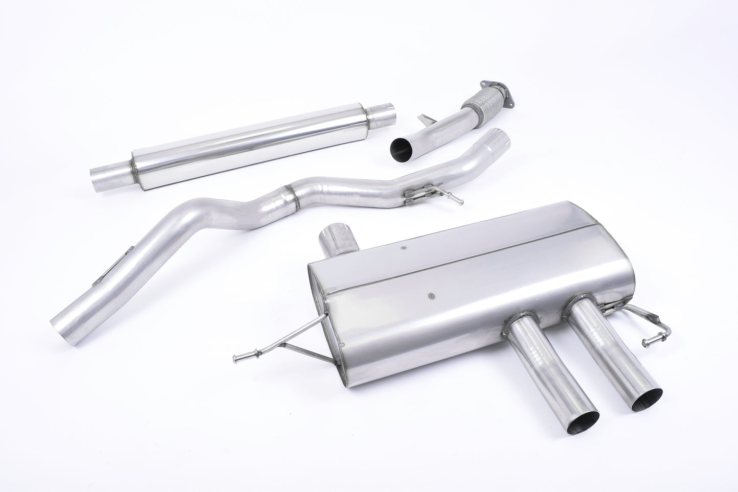 Renault Megane Renaultsport 280 (Non GPF Models) - Resonated Cat-Back Exhaust System - Uses OE Tips
